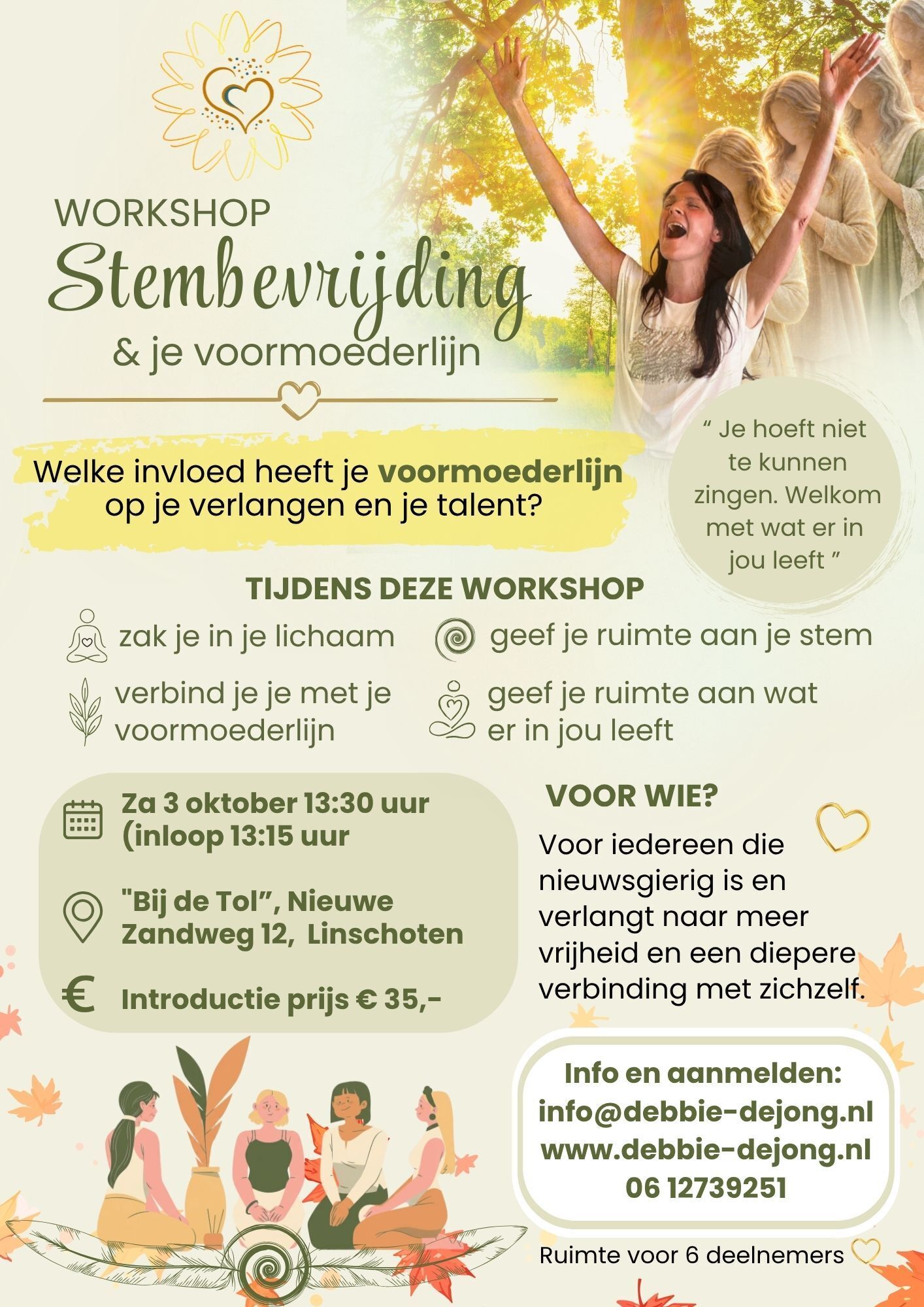 Workshop Stembevrijding en je voormoederlijn